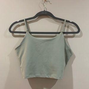 NWOT Pale Green Athletic Tank Top Sports Bra